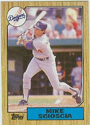 1987 Topps Baseball Cards      144     Mike Scioscia